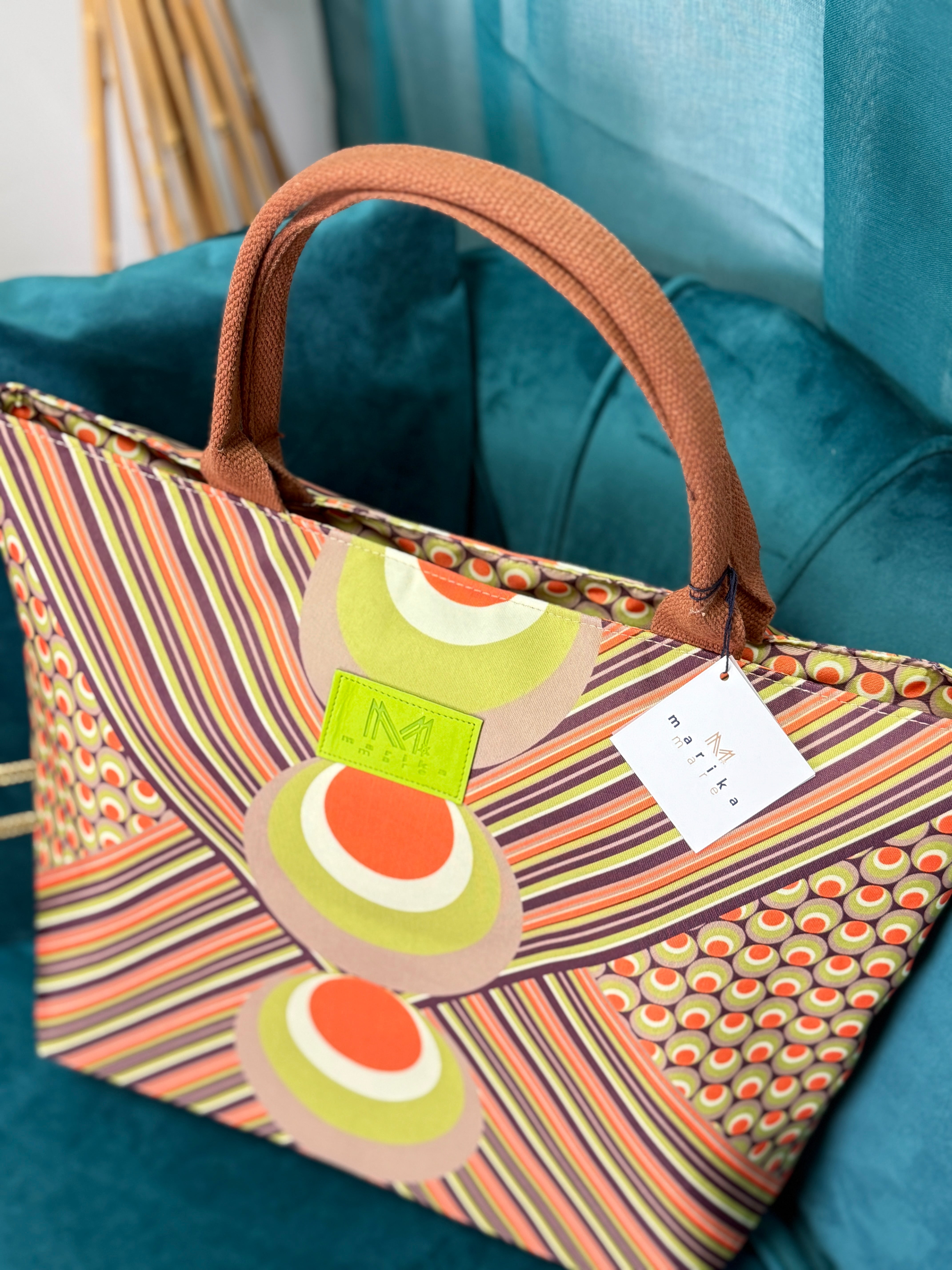 B 01 Borsa Mare Pois Verde