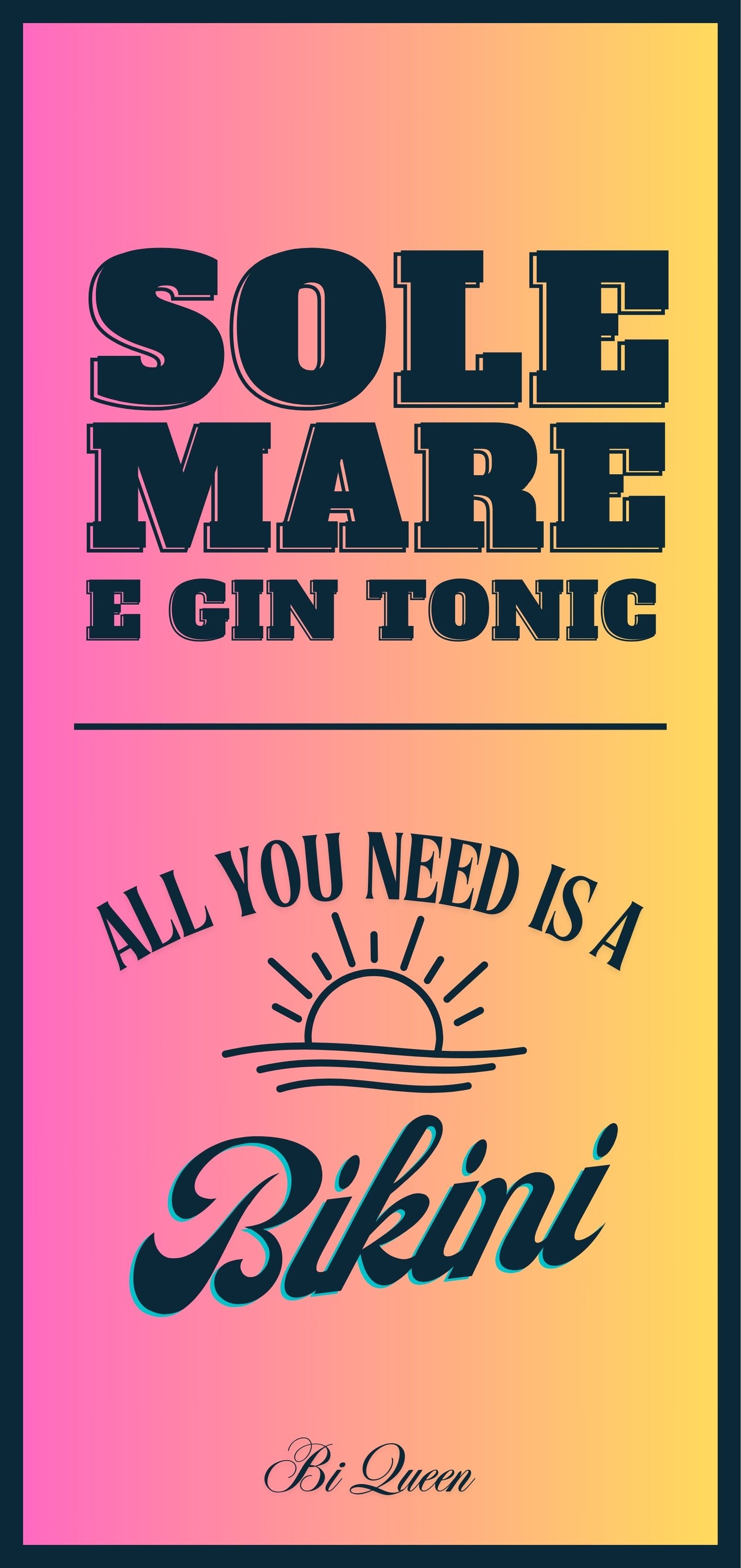 Telo Mare microfibra - Gin Tonic