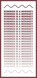 Telo Mare microfibra - Summer is a mindset