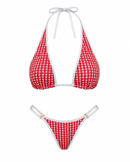 Bikini Set Vichy - Triangolone rosso