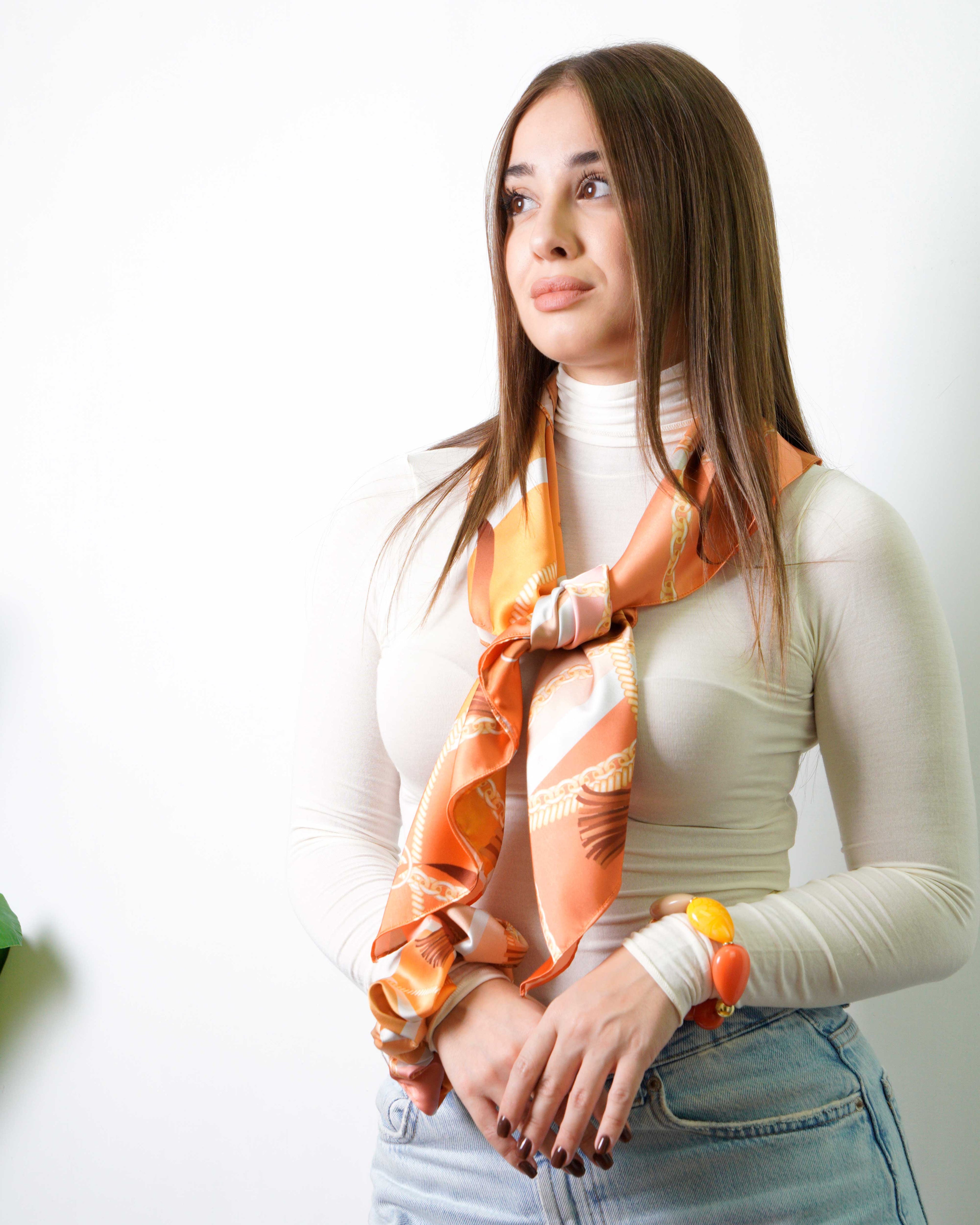 Foulard Chains Orange