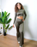 Maglia Crop Shine Forest