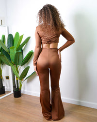 Pant Zampa Shine Caramel