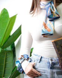 Foulard Chains Blue