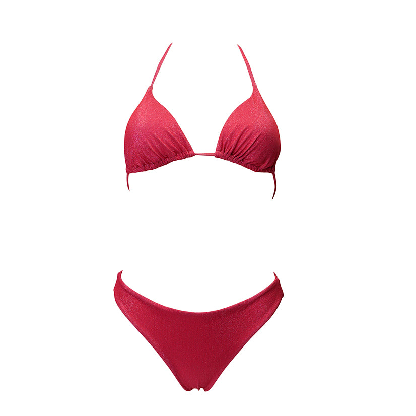 Triangolino Lurex Fuxia