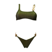 Monospalla Lurex Verde Bosco