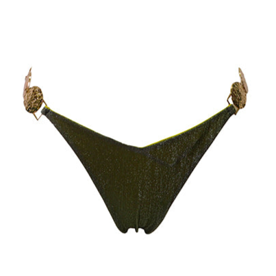 Triangolino Lurex Verde Bosco