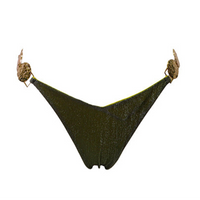 Triangolino Lurex Verde Bosco