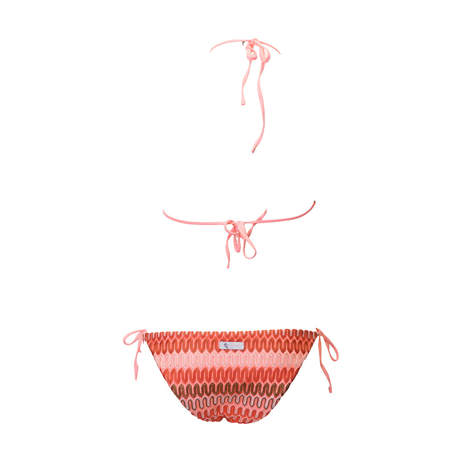 Bikini Triangolino Crochet Rosa