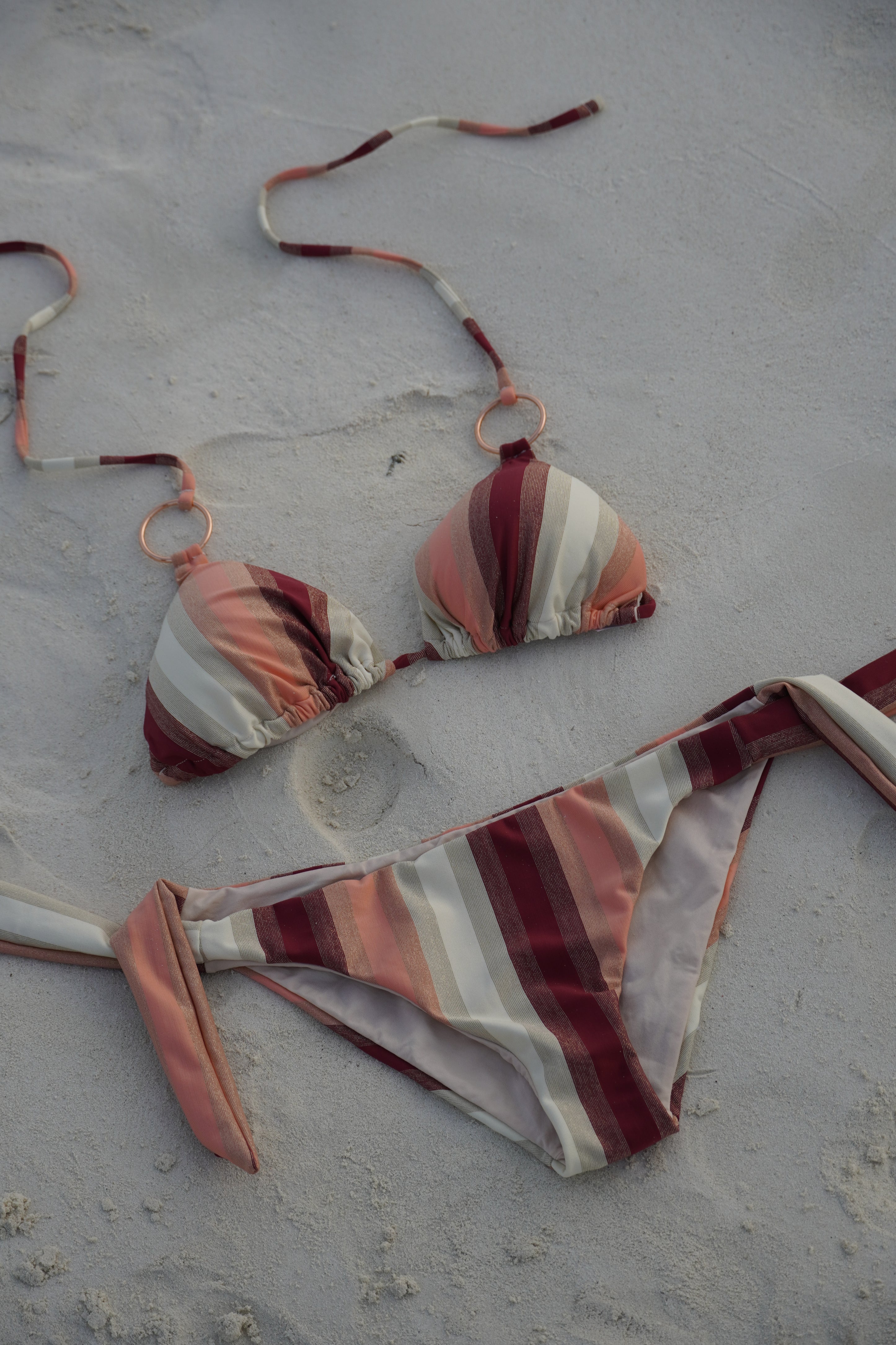 Slip Fiocco Lurex Righe