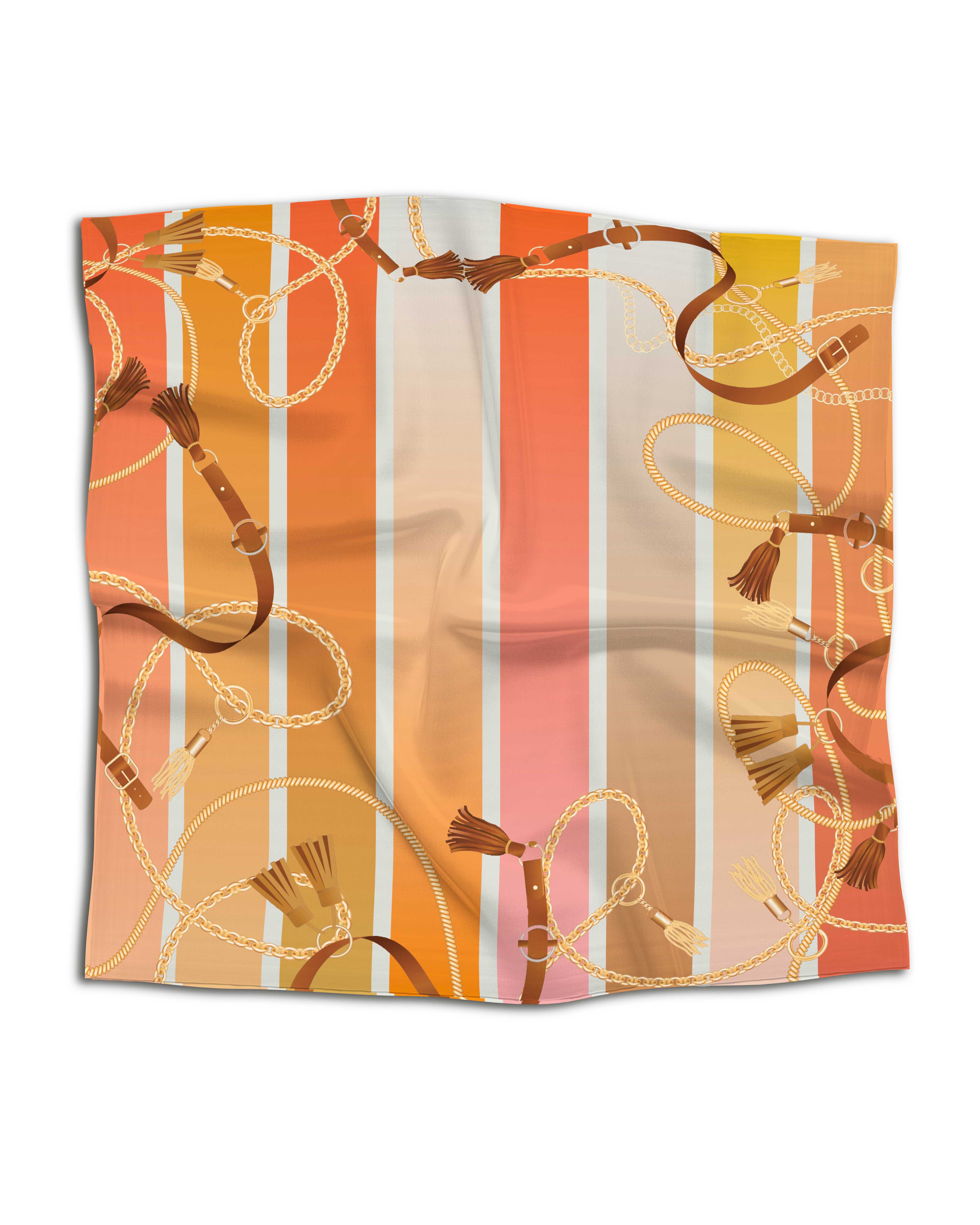 Foulard Chains Orange