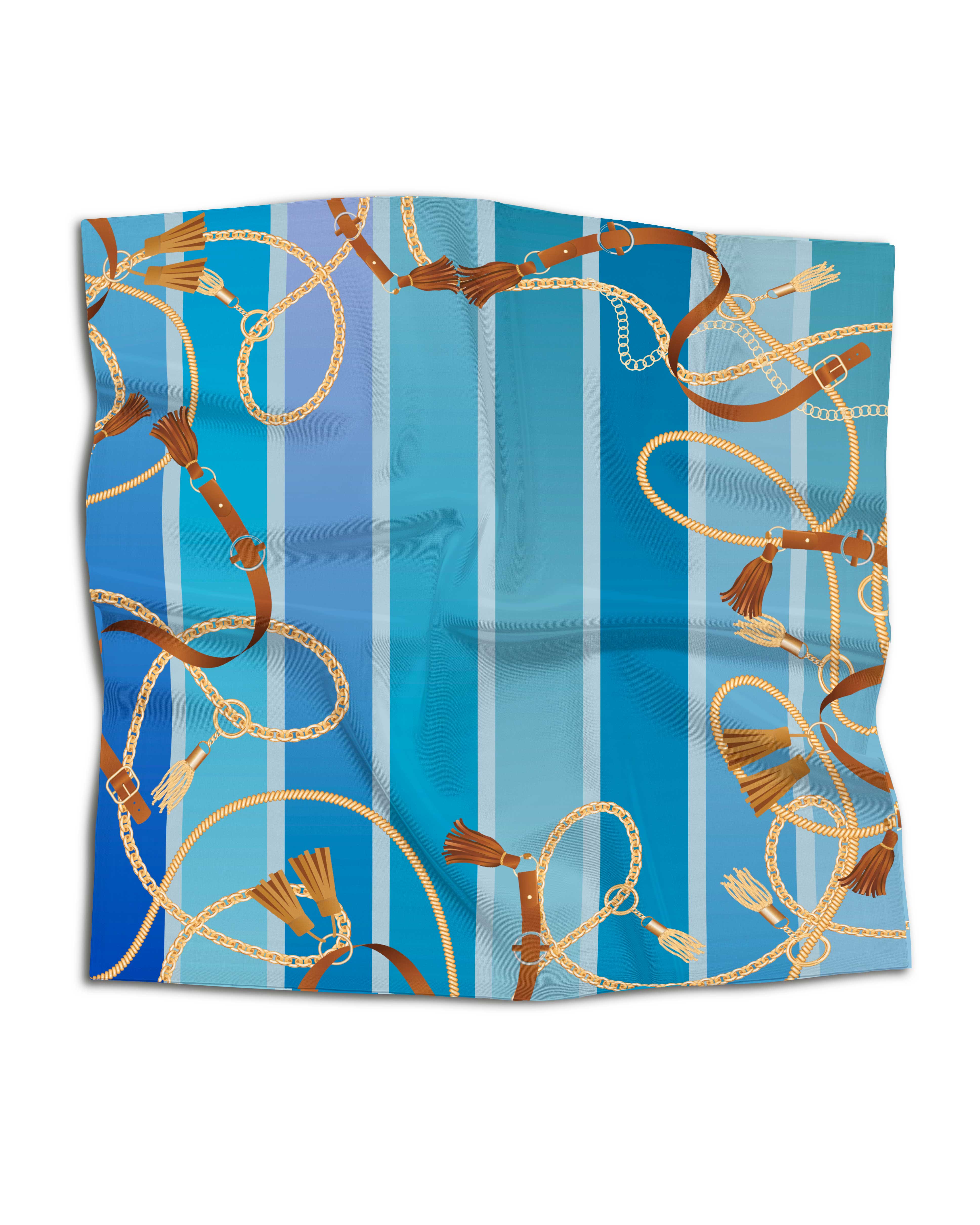 Foulard Chains Blue