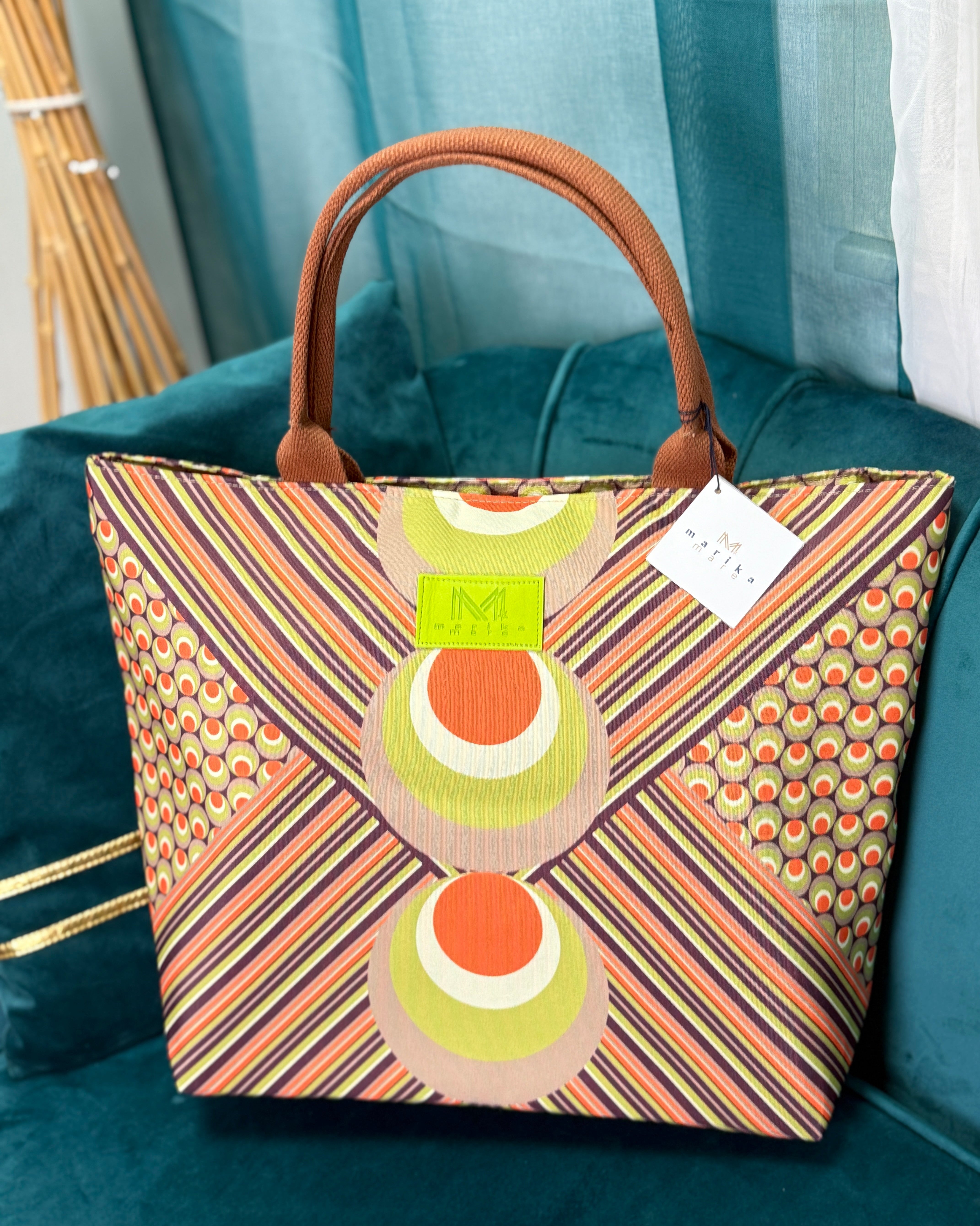B 01 Borsa Mare Pois Verde