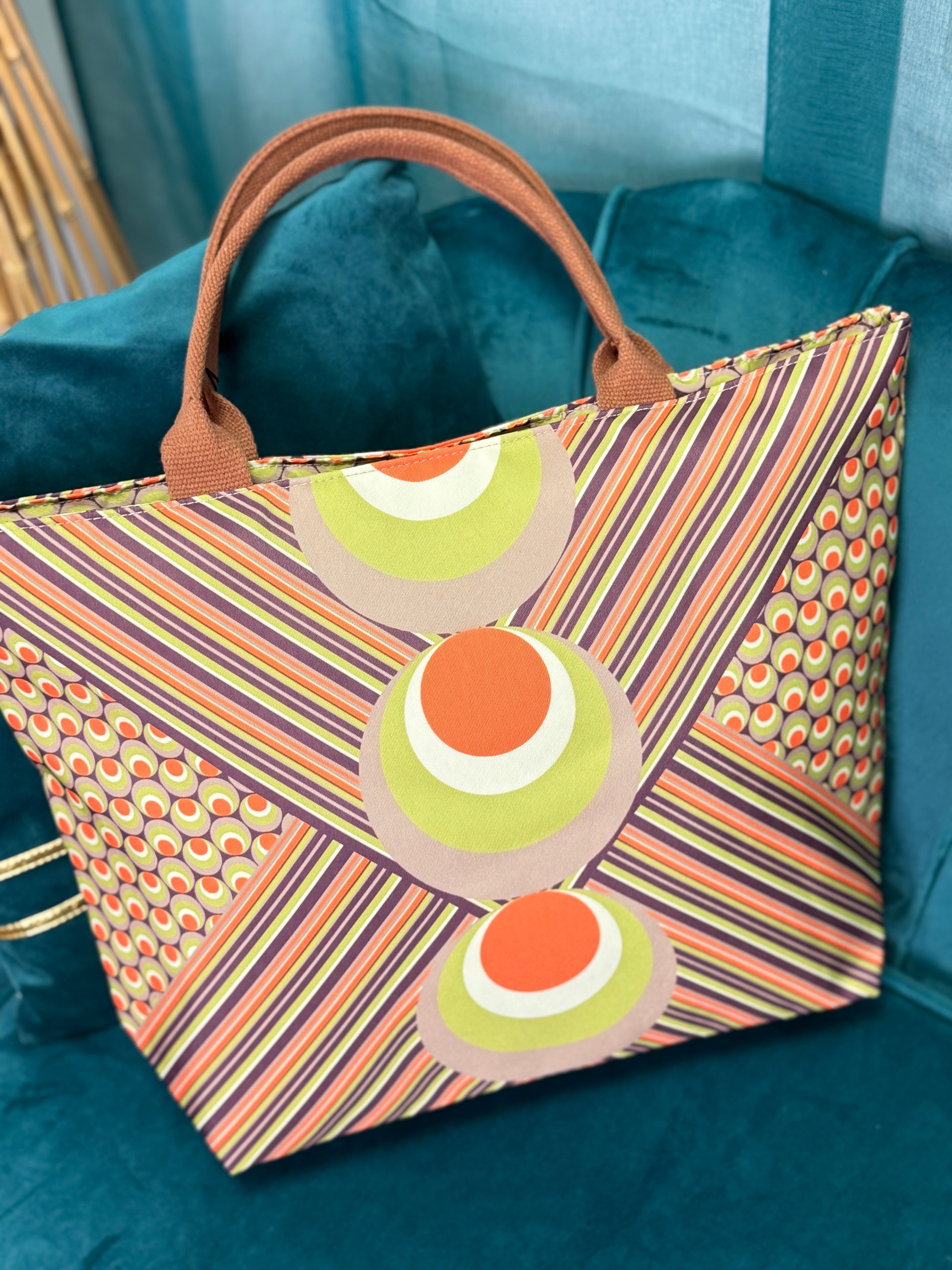 B 01 Borsa Mare Pois Verde