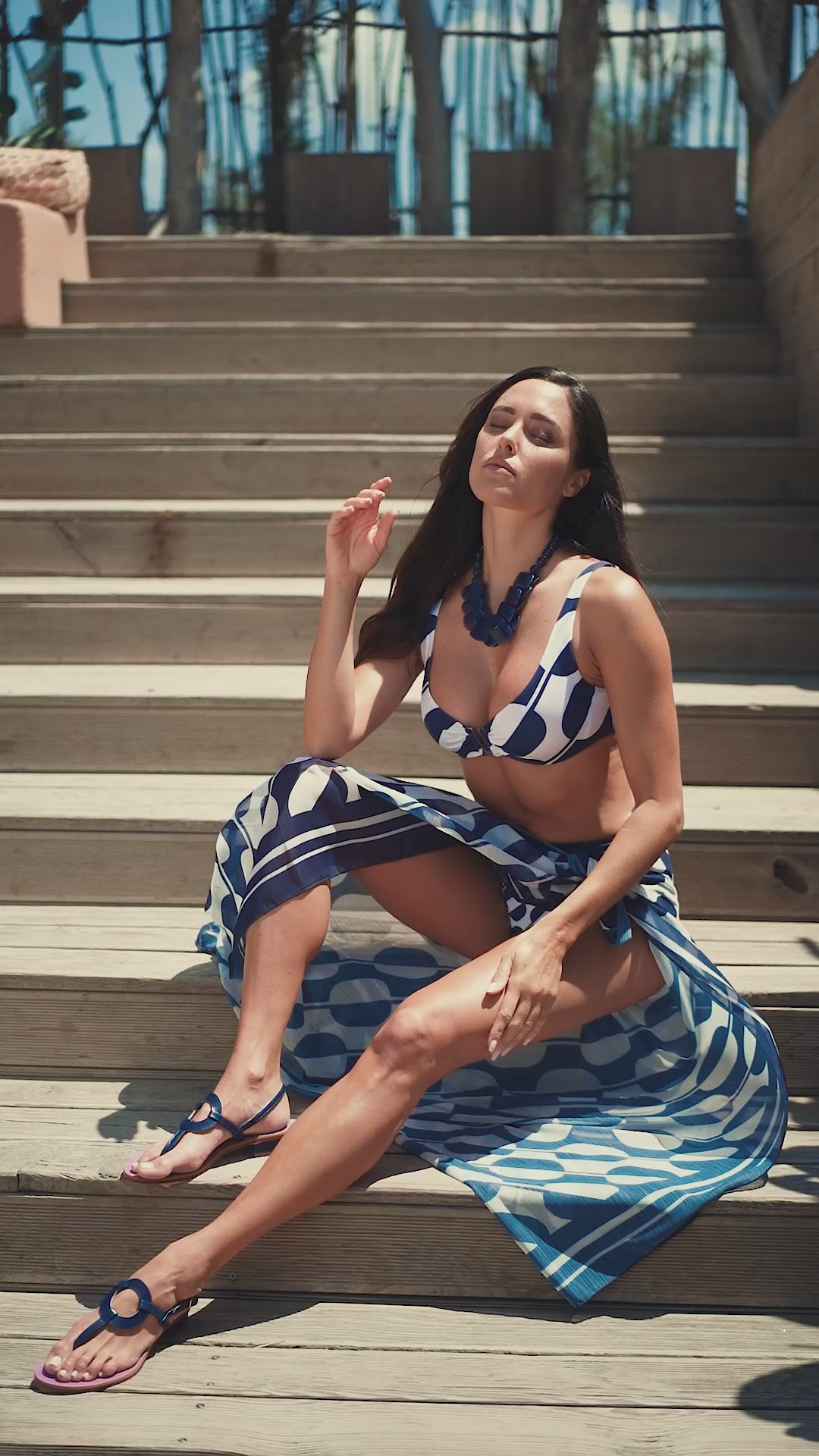 D 462 Bikini Incrocio Blue